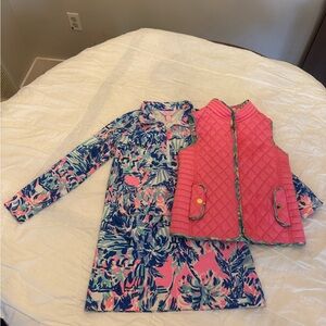 Lilly Pulitzer Lot Dress and Vest Set
